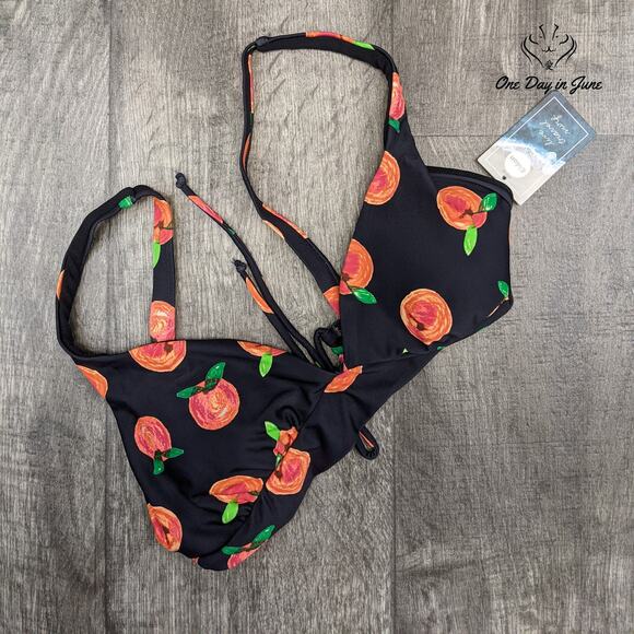 Eidon Makayla Fixed Triangle Bikini Top Swimsuit Size L - Picture 3 of 4